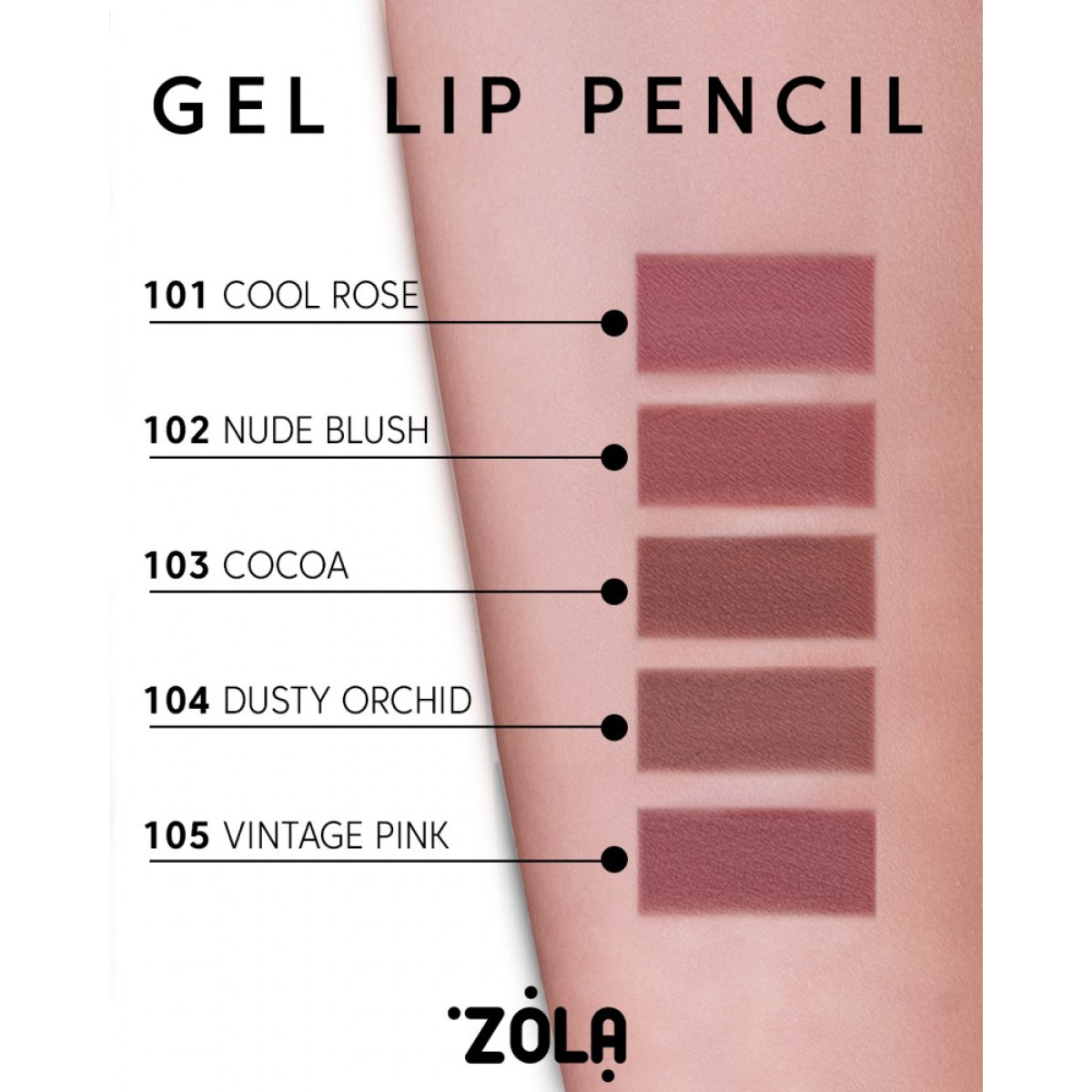 Глевий олівець для губ Lip pencil 104 Dusty orchid