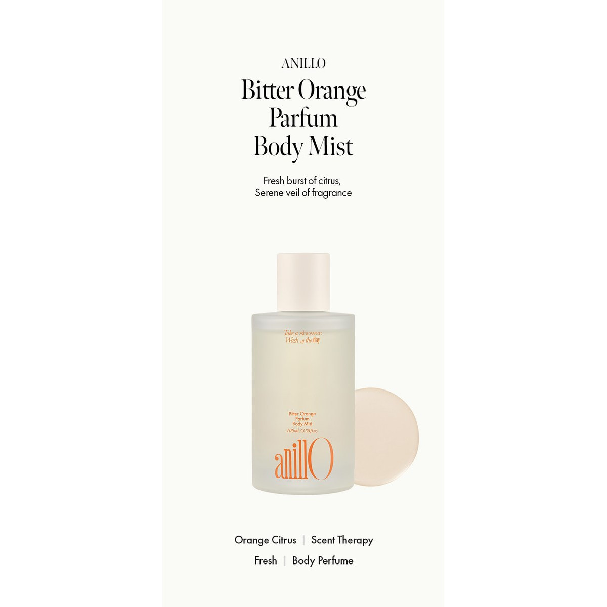 Парфумований спрей для тіла Parfum body mist Bitter orange