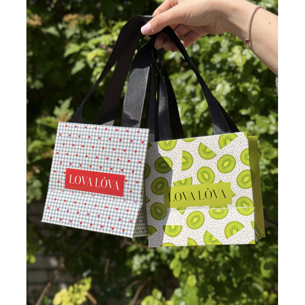 Подарунковий пакет маленького розміру Small gift bag Kiwi