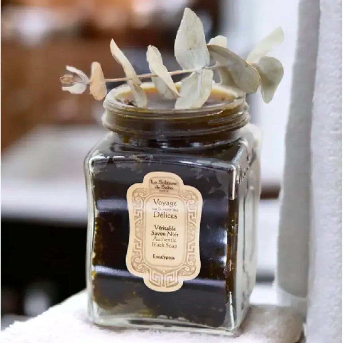 Чорне мило з евкаліптом Black soap Authentic eucalyptus