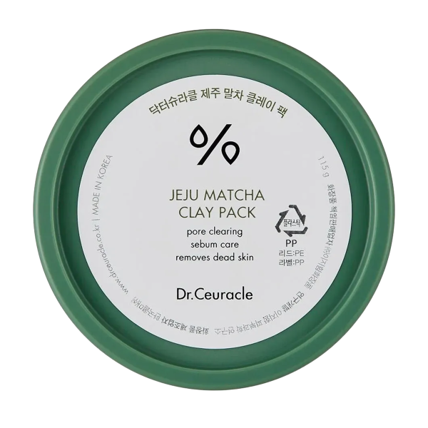 Очищаюча змивна маска для обличчя Jeju matcha clay pack