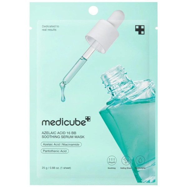 Заспокійлива тканинна маска-сироватка з азелаїновою кислотою Azelaic acid 16 bb calming serum mask