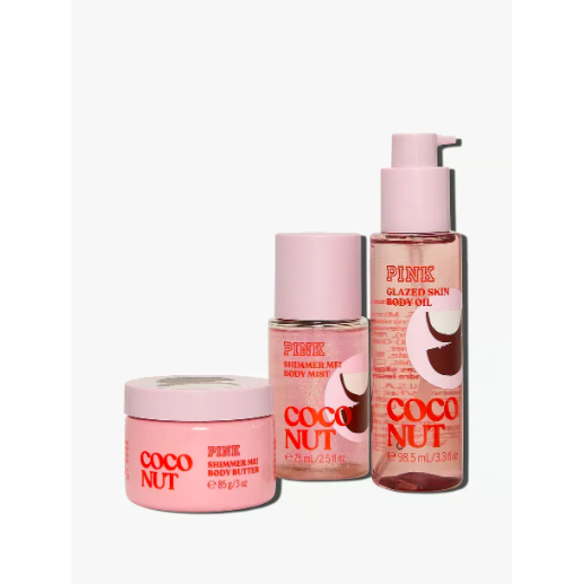 Подарунковий набір для тіла Let's glow away shimmer set mini Coconut