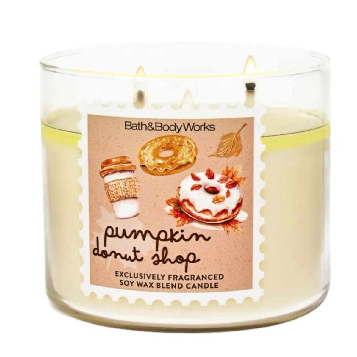 Ароматична свічка на 3 гноти 3-Wick candle Pumpkin donat shop