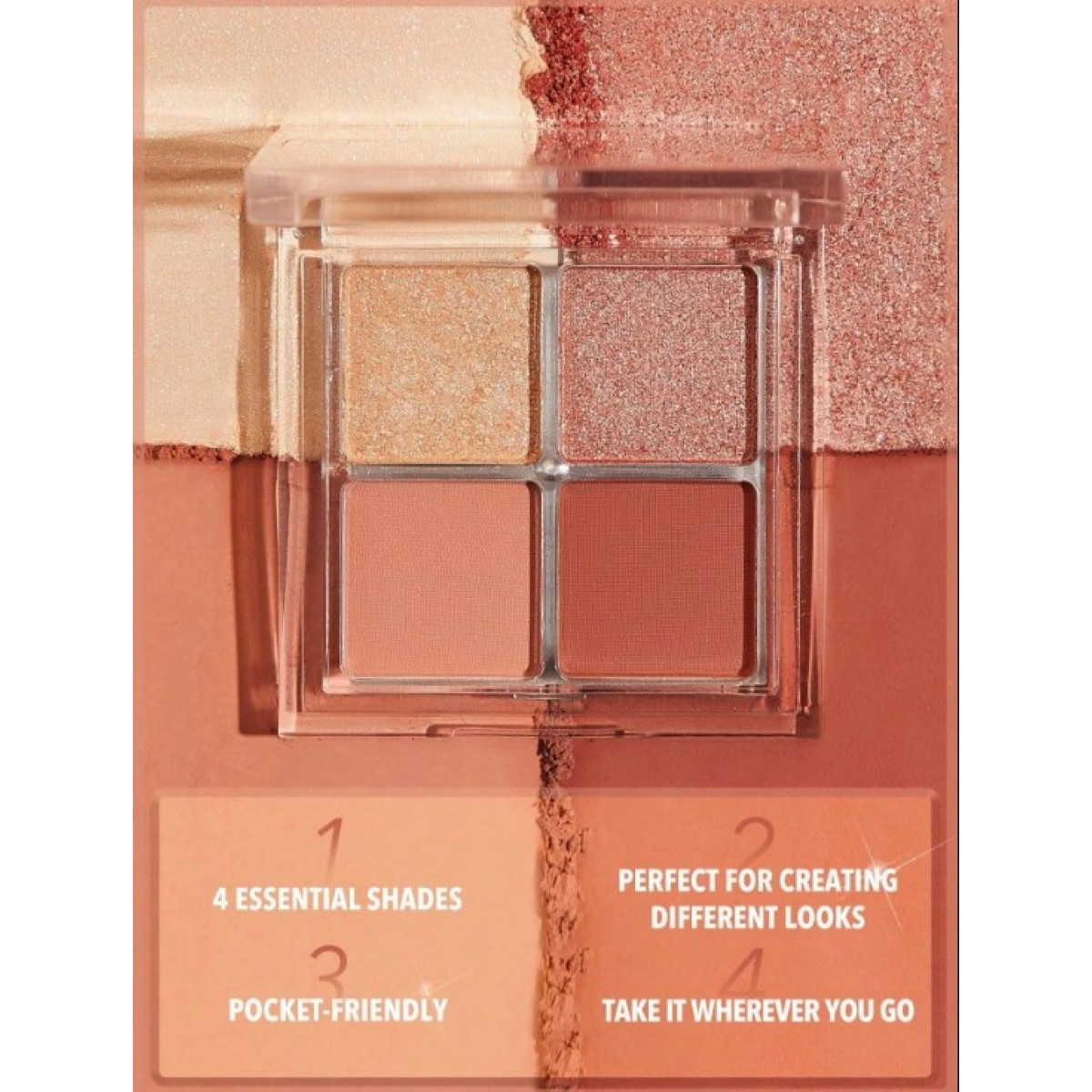 УЦІНКА Палетка тіней Cosmic crystal eyeshadow quad Charm school