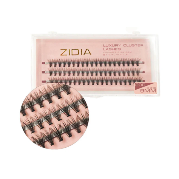 Вії пучкові (3 стрічки, розмір 9 мм) Cluster lashes 20d c 0,10 (9mm)