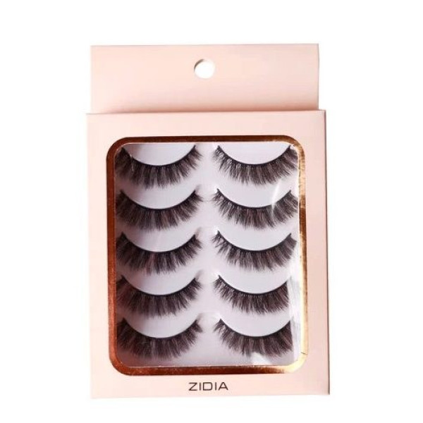 Накладні вії на стрічці багаторазові (5 пар) Lashes vegan silk collection set Sandra