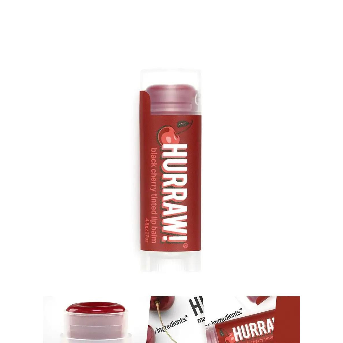 Бальзам для губ з ароматом вишні Lip balm stick Black cherry