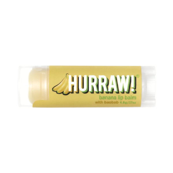 Бальзам для губ з ароматом банану та горіхів Lip balm stick Baobab banana